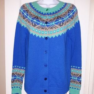 Talbots lambswool cardigan